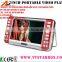 cheap factory wholesale 14.1''portable video player with loud speaker and hd screen