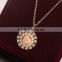 Sexy Women Jewelry High Quality Diamond Necklace With Flower Pendant Single Necklace