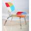 Colorful textile cloth leisure small round chair sitting room