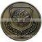 2015 newest die casting gold silver plated 3D engrave enemal coins