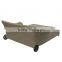 Outdoor Rattan Furniture Wicker Chaise Lounge Chair Pool Two Seat Sofa Lounge Chair Wheels