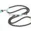 Tibetan Meditation 108 Mala Beads Bracelet Necklace Obsidian Turquoise - Prayer Yoga Mantras