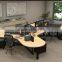 Modern 3 Seats Round Shaped Modular Space-Saved Office Workstation(SZ-WS545)