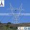 galvanized single circuit transmission tower