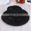 Wide brim Summer fashion women panama paper beach straw hat with black buckle strap