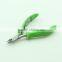 Cuticle Nail Nipper With Non-slip Green Handle