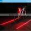 In Stock 8LED + 2 Laser Light Bicycle Laser Light Bike Tail Light
