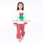 wholesale hot sale children girls beauty clothing set top & pant with ruffle