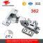 Slide-on kitchen cabinet one way door hinges hardware type