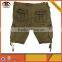 100% Cotton Quality 3/4 Men's Short Pants with Drawstring