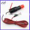 Red head Car cigarette lighter plug to DC plug5.5*2.1 with cable