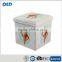 Comfortable Cube Shaped Faux Leather Folding Ottoman