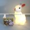Childrens Rabbit White Night Light With Bunny Gift/Make Design Animal Shape Decor Room Night Lights/Custom Plastic Night Lights