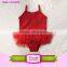 Wholesale sleeveless Girls artistic gymnastics leotards children ballet dance tutu leotards with skirt