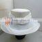 Pure White And Red Sinamay Church Hat Body / Hat Base