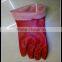 PVC red gloves china supplier