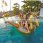 high quality luxurious giant inflatable gold dragon pool float