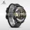 WEIDE Top Brand Watch Mens Dual Time Watch Big Black Dial Japan Movt Quartz Watch Stainless Steel Back Water Resistant 30m Compl
