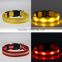 Pet Dog Collar LED Flashing Glow Necklace Leashes Cat Collars Adjustable Nylon 6 Colors 3size 2.5cm For Dog Safety Factory