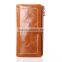 Women's Genuine Leather Wallet Clutch Purse Long Handbag Card Holder Checkbook