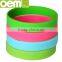 oem fashion personalized silicone bracelet with printed logo