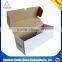 white corrugated cardboard box with customized printing