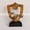 Gold Plating Football and Boot Resin Trophy Award