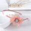 Baby girl polyester grosgrain layered flower design hair band