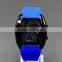 Men's aviation sector electronic dashboard silicone watch