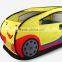 Pop-up Play Tent Children Cartoon Sports Car Tent Pit Ball Tent Kids Folding Toy Tent