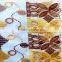 fashion popular emboridery fabric 2016 gold brown high quality