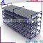 FIFO warehouse carton flow rack