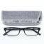 High quality classic style PC injection multifocal foster reading glasses with pouch metal spring hinge