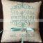 Chinese embroidered ring bearer jute pillows