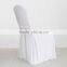 Beautiful White Ruffled Wedding Chair Cover