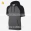 2016 new style plain sleeveless gym hoodies for men