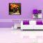 Modern Small White Frame Picture Purple Flower Oil Painting