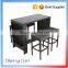 Garden furniture bar stool set patio dining 5pcs wicker Seaside Rattan 4 Seater Bar Table and Chair Set