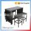 top supplier high quality ready made outdoor wicker patio rattan bar stool table chair sets