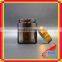 amber glass cream jar with 100g glass jar for cosmetics cream empty jar
