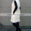 Korean fashion long style lamb fur vest for women
