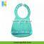 plain color silicone baby bandana bibs