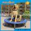 Funjump wholesale kids mini round trampoline with handle bar from factory