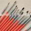 DANIWER red wood kolinsky acylic nail art brush