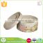 embossing large round shaped cardboard gift boxes with hinged lid