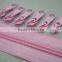 Zipper #5 with Pulls, Pink Zipper by the Yard, 5# Zipper