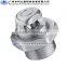 Stainless steel self-cleaning flat jet spray nozzle