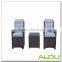 Audu 2017 Origina Half Round Brown Balcony Bistro Set with Openable Table for Storage