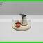 Round shape wooden serving tray