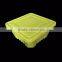 Customized biodegradable eco-friendly two-layer 1000ml corn starch food container
